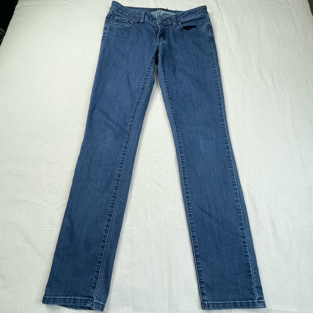 Prana Kara Jeans Blue Stretchy Low Rise Slim Skinny y2k Comfy Casual 4/27